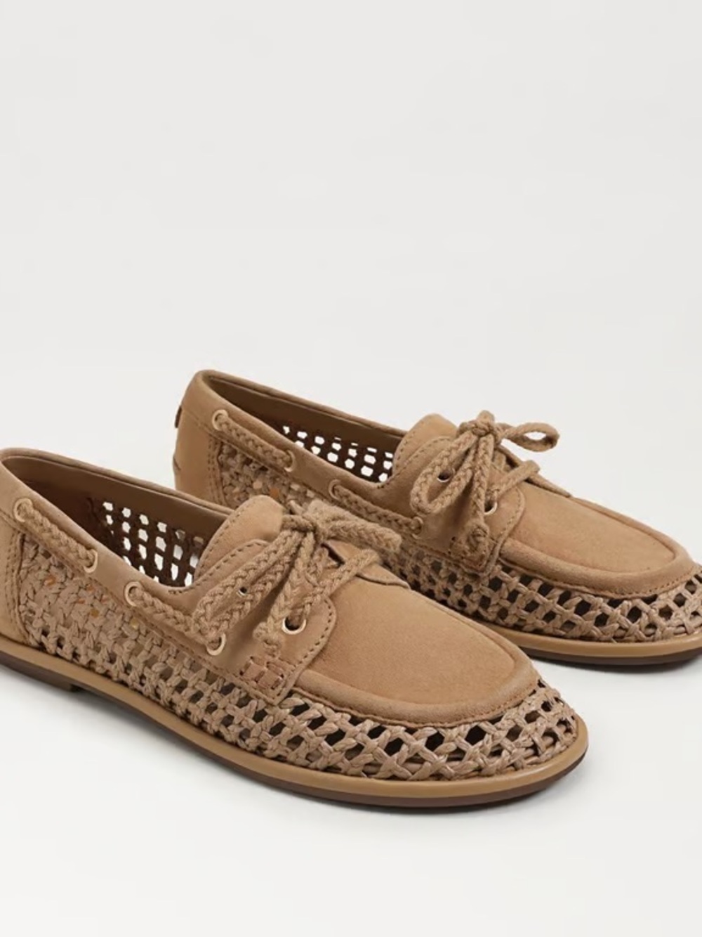 Sam Edelman Tan Suede Woven Loafer - Picture 2 of 9